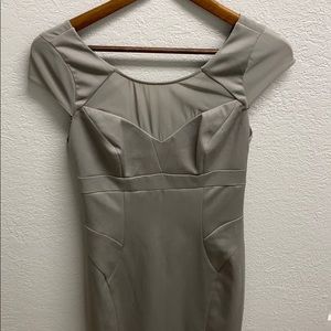 Brand new Bebe Women’s grey cap-sleeve mini dress